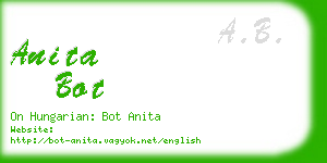 anita bot business card
